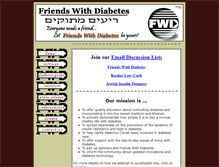 Tablet Screenshot of friendswithdiabetes.org